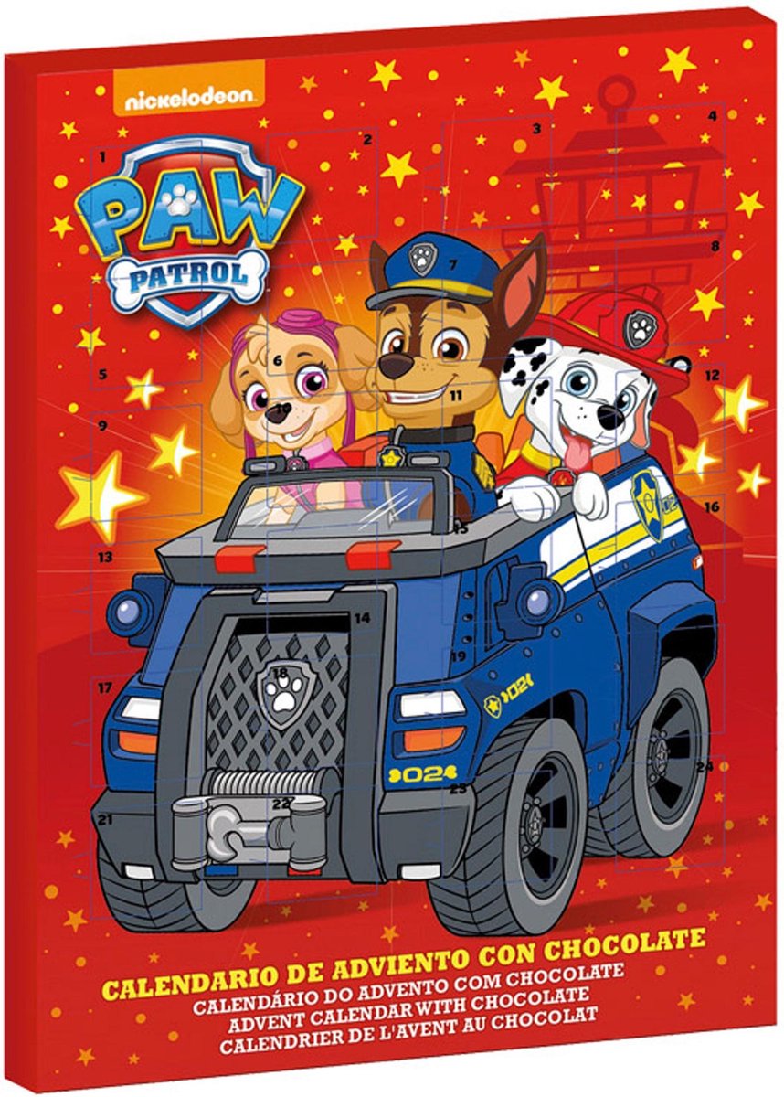 DEKORA - Rode Paw Patrol adventskalender - Decoratie > Animatie- en knutselproducten